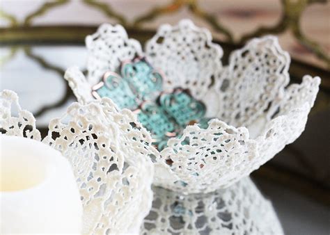How To Make A Lace Doily Bowl With Mod Podge Stiffy