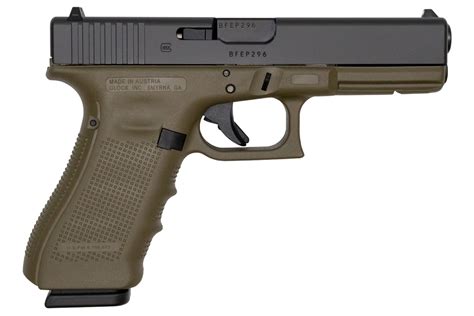 Glock 17 Gen4 9mm 17 Round Od Green Pistol Sportsmans Outdoor Superstore