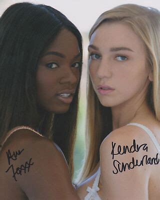 Kendra Sunderland Ana Foxxx Porn Adult Video Stars Signed X Photo