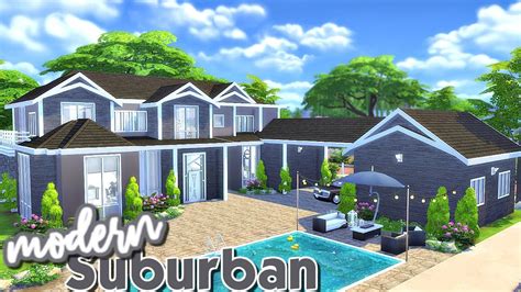 Modern Suburban House Sims 4