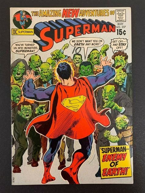 Superman 237 Sharp Dc 1971 Neal Adams Cover Lots Of Pics Ebay