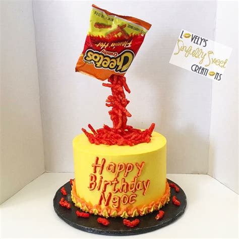 Hot Cheetos Gravity Cake Snack Cake Cake Gravity Cake