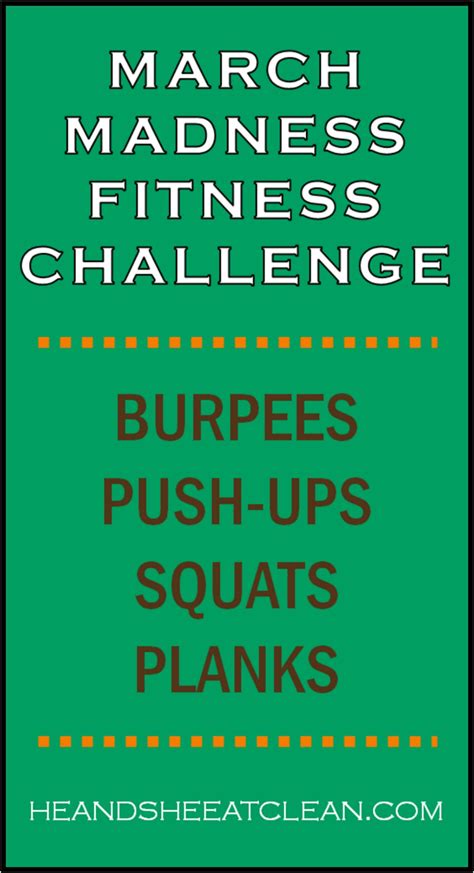 March Madness Fitness Challenge