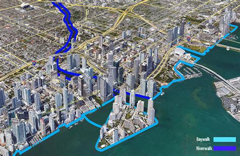A Transforming Downtown Miami Baywalkriverwalk On The Horizon