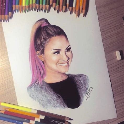 Most Insane Drawing Of Demi Lovato By Pedro Lopes Amazing Drawings