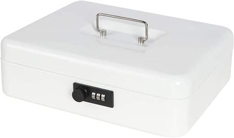 Jssmst X Large Cash Box With Combination Lock Durable Metal Cash Box
