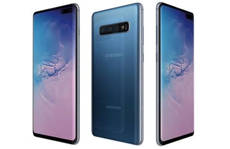 Samsung Galaxy S10 Plus Prism Blue 3d Model Cgtrader