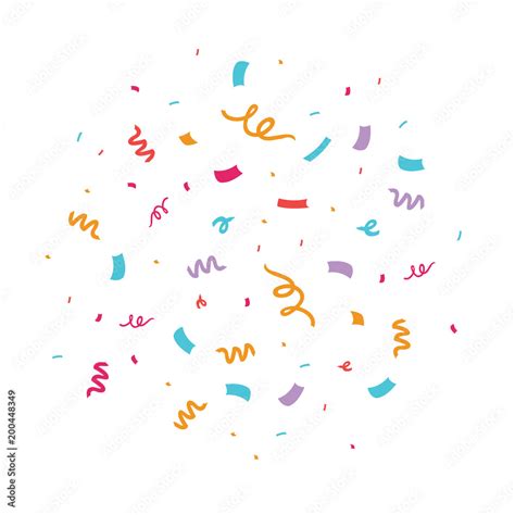 Colorful Confetti Vector Illustration Great For A Birthday Party Or An