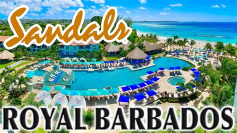 Sandals Royal Barbados Full Tour Detailed Walk Through Of All Inclusive And All Suite Resort