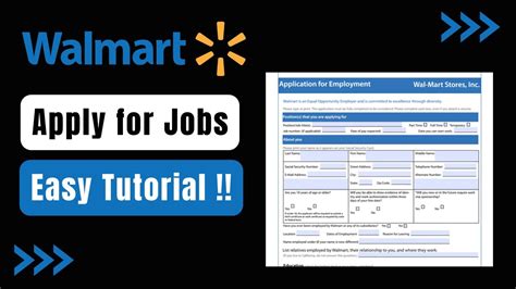 How To Apply For Job In Walmart Online Youtube