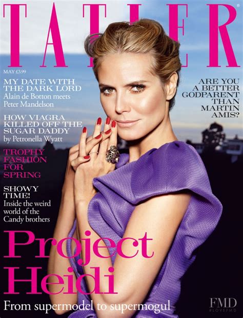 Cover Of Tatler Uk With Heidi Klum May 2010 Id10655 Magazines