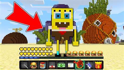 Minecraft How To Play Sponge Bob In Minecraft Noob Vs Pro Spone Bob
