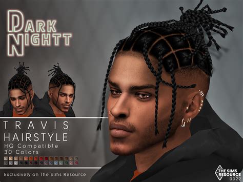 The Sims Resource Travis Hairstyle