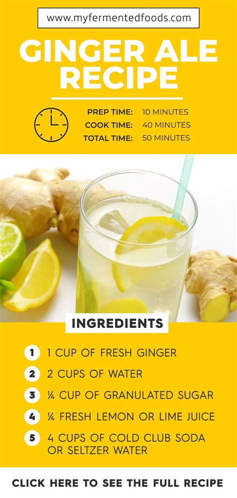 How To Make Ginger Ale Homemade Recipe My Fermented Foods Recipe