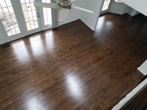 3 Inch Wide Red Oak Select Dark Walnut Stain With Refinishing Of