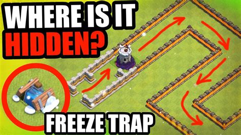 Clash Of Clans The Frozen Snake Epic Freeze Trap Troll Base