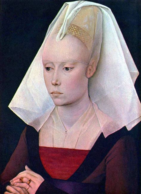 Rogier Van Der Weyden Porträt Einer Frau Mit Einem Abgeschnittenen
