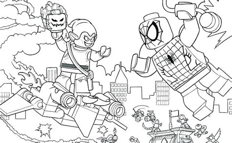 Lego Avengers Coloring Pages At Free Printable
