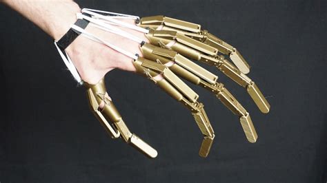 Halloween Articulated Fingers Skeleton Hand 3d Printed Joint Plastic