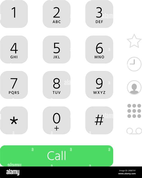 Dial Keypad Touchscreen Phone Number Keyboard Interface Inspired By