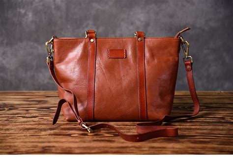 Brown Leather Women Handbag Work Bag Shoulder Bag For Women