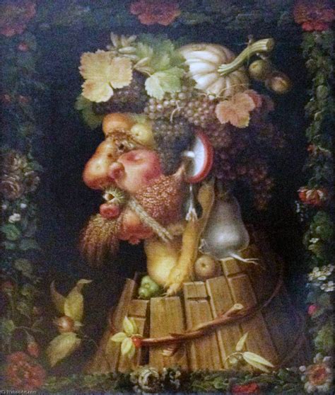 When did arcimboldo do stained glass in monza? Autumn, 1573 by Giuseppe Arcimboldo (1527-1593, Italy ...