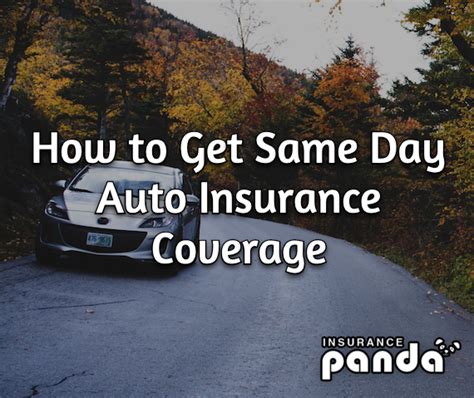 You may assume that his or her auto insurance will cover you, but this isn't necessarily true. Same Day Car Insurance - How to Get Same Day Auto Insurance