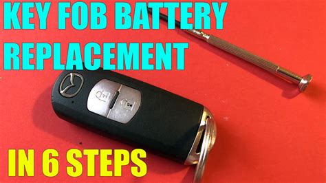 Fob has been used for just on one year, and today instrument panel displayed that the fob battery was running low. How to replace the key fob battery Mazda 3, Mazda 6, CX-5, CX-3, CX-7