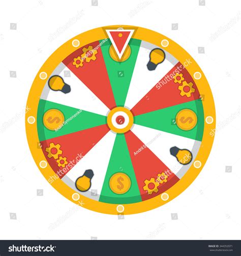 Wheel Of Fortune Icon Stock Vector Illustration 344352071 Shutterstock