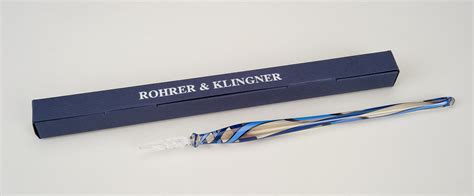 Rohrer Klingner Glass Dip Pen Blue Red Write Gear