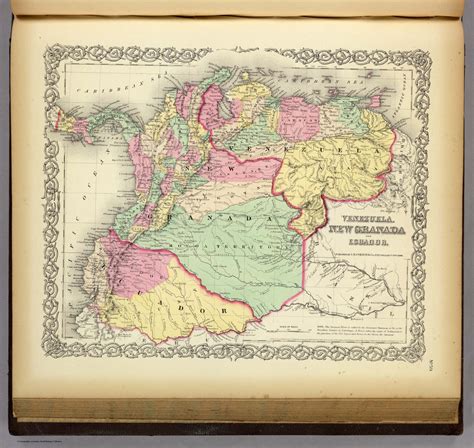 Venezuela New Granada And Ecuador David Rumsey Historical Map