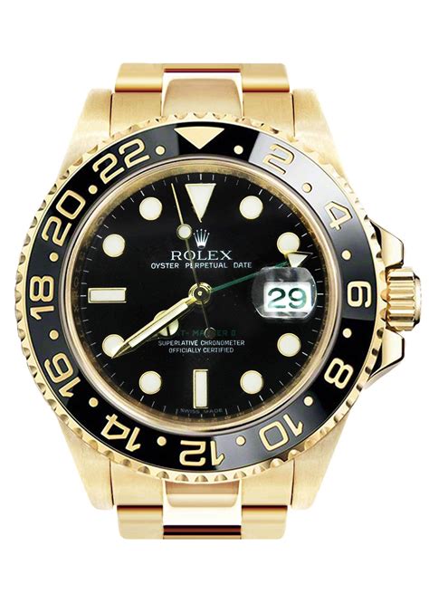 Rolex Gmt Master 2 18k Yellow Gold 40 Mm Frostnyc