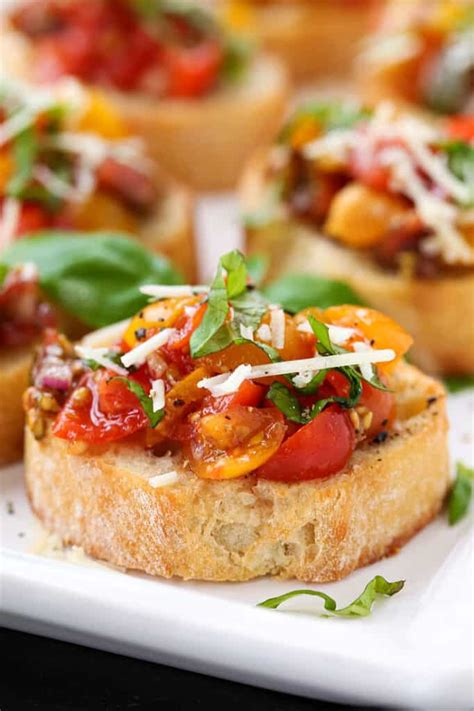 Classic Tomato Bruschetta Easy Appetizer Recipe Mantitlement