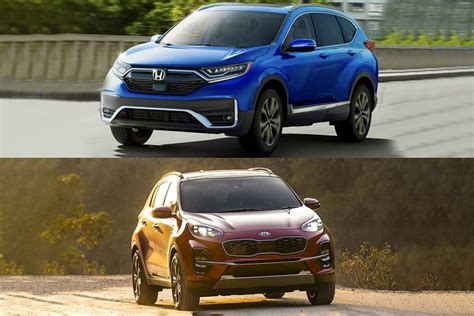 2021 Honda Cr V Vs 2021 Kia Sportage Which Is Better Autotrader