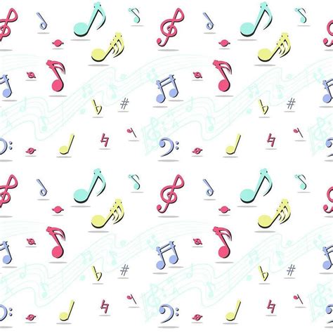 Seamless Pattern Of Music Notes 831165 Vector Art At Vecteezy