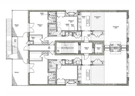 Mixed Use Commercial Building Floor Plan Floorplansclick