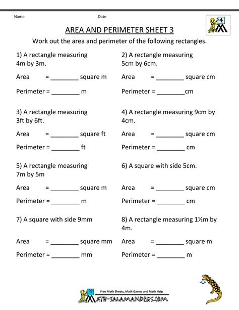 These worksheets for class 4 mathematics or 4th grade mathematics worksheets help students to practice, improve knowledge as they are an effective tool in understanding the subject in totality. Area Worksheets