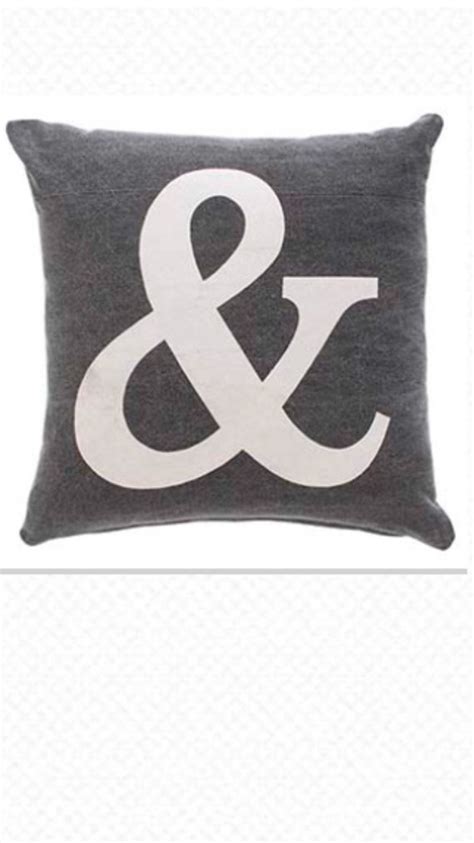Items Similar To Ampersand Pillow Grey Pillowpillow Pillows 16x16