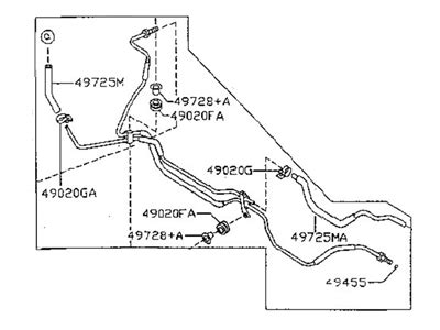 Genuine Nissan Sentra Power Steering Hose