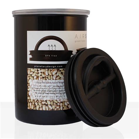 Airscape Kaffee Dose Aufbewahrungsdose Schwarz 1800 Ml Coffeefair