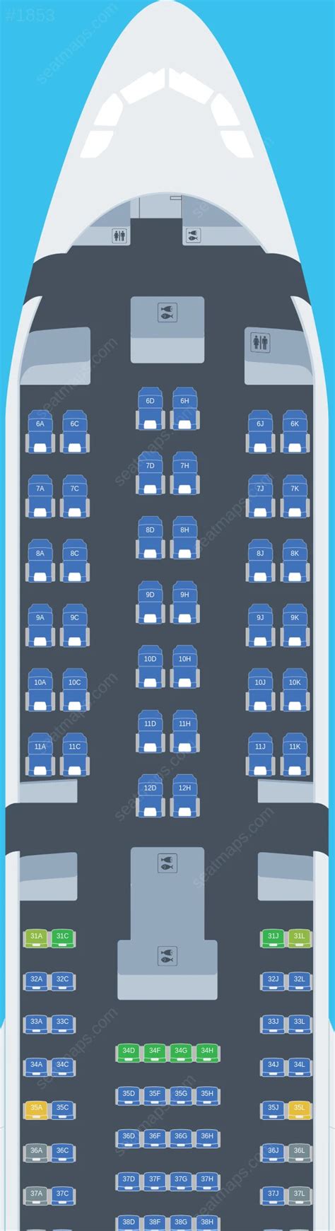 China Eastern Airbus A330 Seat Map Updated 2023 Find The Best Seat