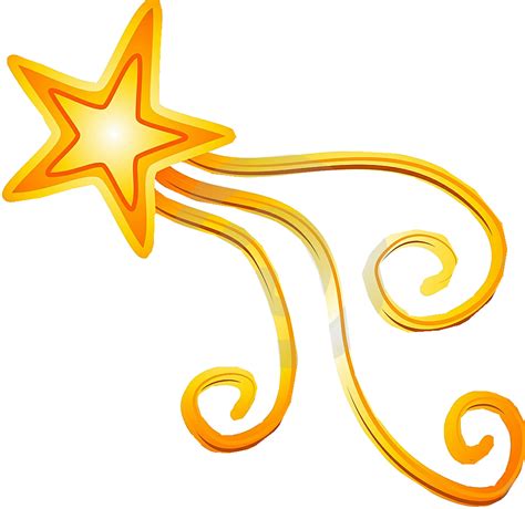 Image representing a smiling shooting star made in a cartoon version. Best Shooting Star Clipart #13030 - Clipartion.com
