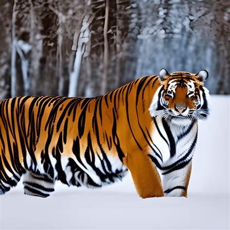 Realistic Photograph Of A Full Body Siberian Tiger Creative Fabrica