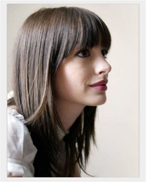 The center line is another great trend and perfect for enhancing a long curtain fringe. Bangs With Face Frame Layers | Hair & Makeup. | Pinterest ...