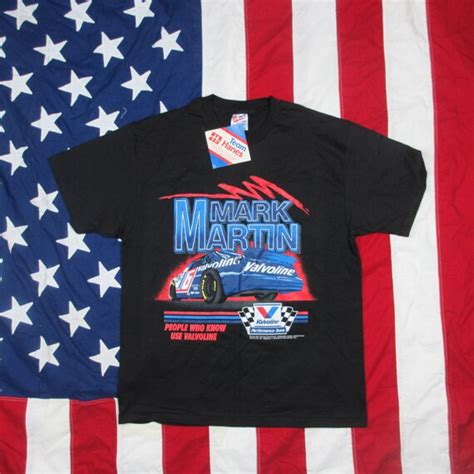 Vintage Deadstock Mark Martin Nascar T Shirt Large