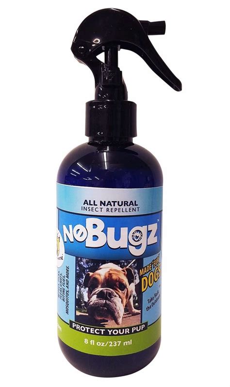 Nobugz Insect Repellent For Dogs Deet Free All Natural Repels Fleas