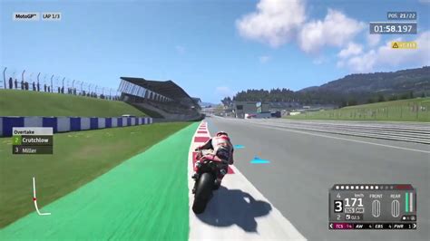 Motogp 20 Ps4 Gameplay First Race And Few Crashes Youtube