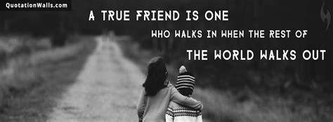 True Friend Forever Life Facebook Cover Photo Quotationwalls