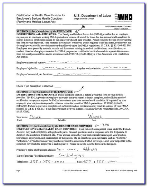 Fmla Intermittent Leave Tracking Form Elegant Dol Fmla Forms 2016