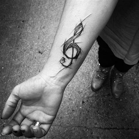 Tatouage Clé De Sol La Musique Dans La Peau Music Tattoo Designs